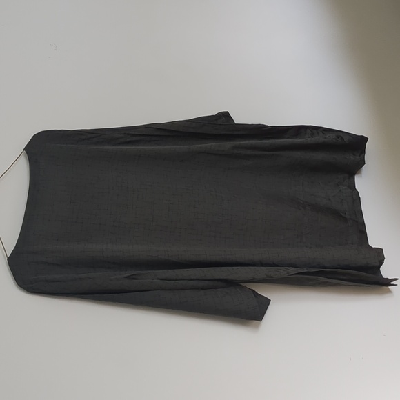 Olive Eileen Fisher silk-cotton tunic Size L - Picture 4 of 5